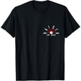 thumbnail image 1 of Cute Raised On Rice Staple Asian Culture Foodie Sunburst T-Shirt men and women can wear, black, white, gifts, 1 of 4