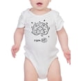 thumbnail image 1 of Cute Ram Face Doodle Bodysuit Infant -Image by Shutterstock,  Newborn, 1 of 4