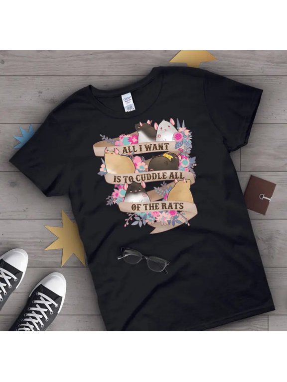 Cute Rat Animal Lover Pet Rodent Whimsical T-Shirt