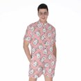 thumbnail image 1 of Cute Rat Pattern Short Sleeve Men'S Rompers Casual Summer Jumpsuits Outfit, 1 of 4
