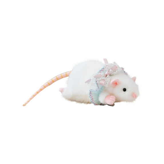 Cute Rat Plush for Cat Toy - Soft Mouse Plush Stuffed Animal Doll for Girls Boys Birthday Gift Home Decor Bedroom Living Room Plushies Collection Valentine's Day C, 15.7"