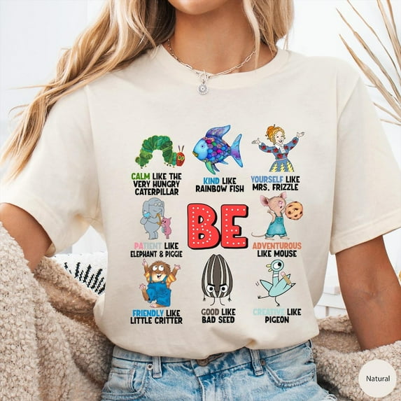 Cute Reading Theme Teacher T-Shirt, Colorful Motivational Graphic Tee for Women, Back to School Outfit, Book Lover Shirt for Educators