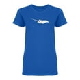 thumbnail image 1 of Cute Realistic Narwhal Shaped T-Shirt Women -Image by Shutterstock, Female x-Large, 1 of 2
