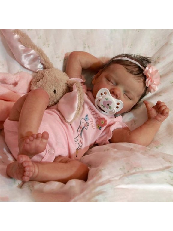 Cute Reborn Baby Dolls Full Body Cloth 18 inch Sleeping Reborn Newborn Baby Realistic Doll Toys for Gift