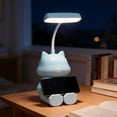 thumbnail image 1 of Cute Rechargeable Desk Lamp with Phone Stand for Bedroom Reading Nightstand Decor, 1 of 6