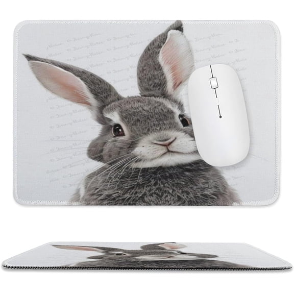 Cute Rectangle Gaming Mouse Pad, Dog Mouse Pad for Computer Desk Laptop Office Home Gaming Working Computers, Cute Rabbit Decor, Gift for Friends, Sister, Kids 8x10 Inch