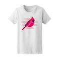 thumbnail image 1 of Cute Red Cardinal Watercolor Tee Women's -Image by Shutterstock, 1 of 2