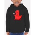thumbnail image 1 of Cute Red Dinosaur Rawr Hoodie Toddler -Image by Shutterstock,  2 Toddler, 1 of 4