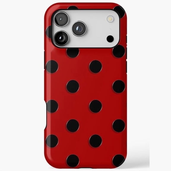 Cute Red Ladybug Insect Garden Nature Art Pop iPhone 11 12 13 14 15 16 17 Pro Max Case