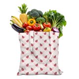 Cute Red Ladybug Print Canvas Tote Bag, Durable Eco-Friendly Reusable ...