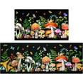 thumbnail image 1 of Cute Red Mushroom with Snails Kitchen Rugs & Mats 2 Pieces, Non Slip Cushioned Mat Runner Rug Doormat for Boho Kitchen,Sink, Laundry, Bathroom, Home Decor, 17x30+17x47inch, 1 of 6