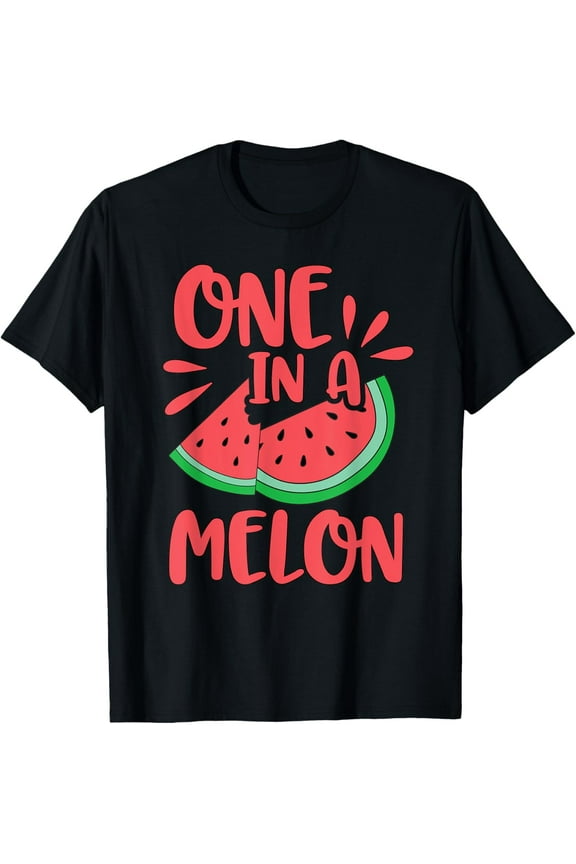 Cute Red One In A Melon Watermelon T-ShirtPure cotton short-sleeved shirts for both men and women