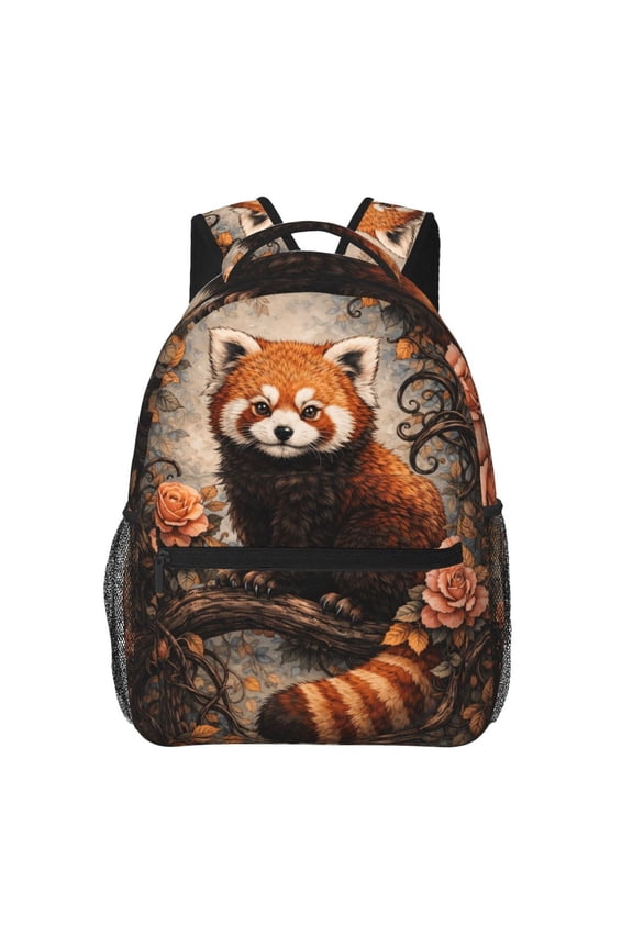 Cute Red Panda Backpack Lightweight Travel Bag for Men and Women