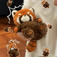 thumbnail image 1 of Cute Red Panda Plush Toy - Soft Fluffy Stuffed Animal with Realistic Design, Adorable Companion Doll for Kids & Animal Lovers, 1 of 6