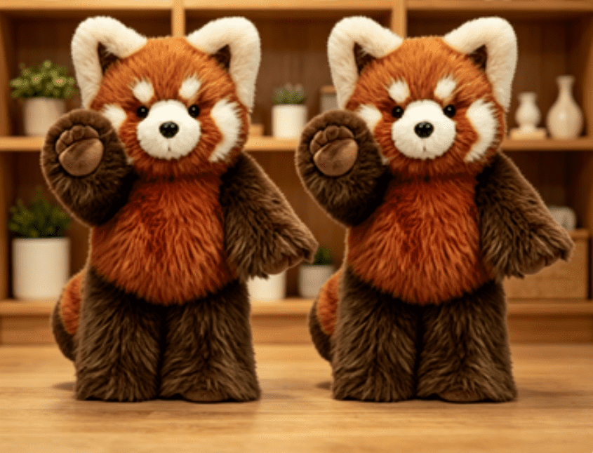 Cute Red Panda Plush Toy, Weighted Stuffed Animals, Red Panda Plush Animals Collection, Handmade Like Real, Large Size Stuffed Animals