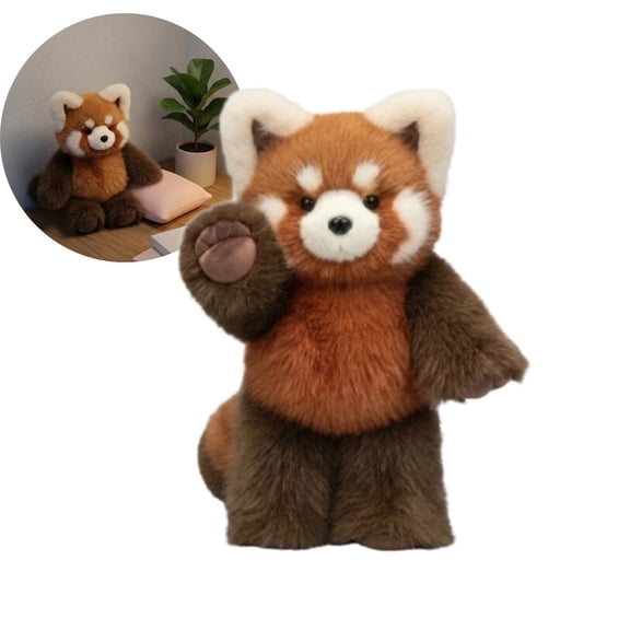 Cute Red Panda Plush Toy, Weighted Stuffed Animals, Red Panda Plush Animals Collection, Handmade Like Real, Large Size Stuffed Animals