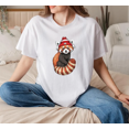 thumbnail image 1 of Cute Red Panda Winter Hat Cozy Animal Nature Wildlife Gift Unisex T-Shirt, up to Size 5XL, 1 of 2