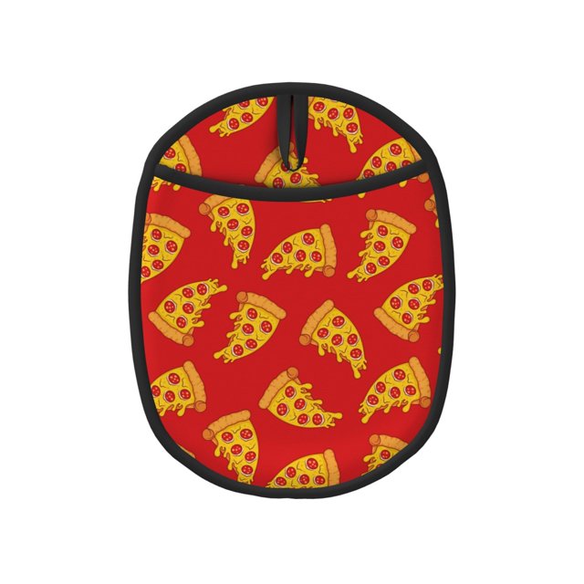 Cute Red Pizza Pot Holders for Kitchen Heat Resistant Oven Mitts Hot