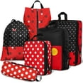 thumbnail image 1 of Cute Red Polka Dots Compression Packing Cubes 6 Set for Carry on Suitcases Compressed Storage Bags Packaging Luggage Bags Organizers for Travel, 1 of 6