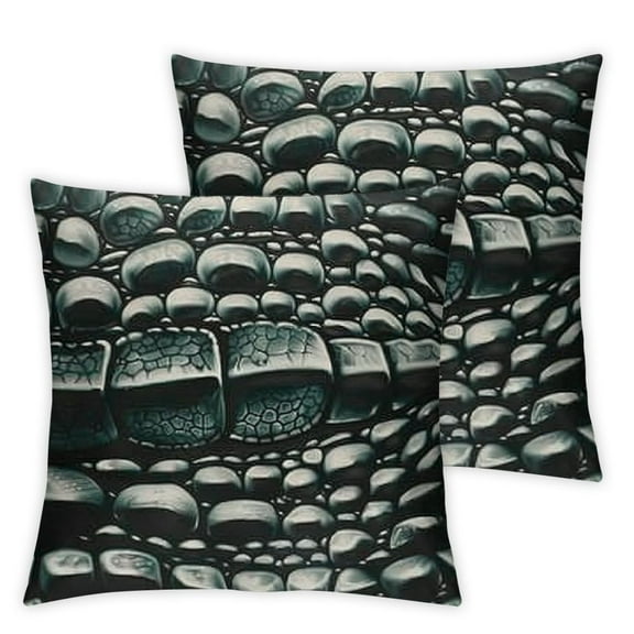 Cute Reptile Alligator Lizard Crocodile Snake Pattern Throw Pillow