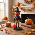 thumbnail image 1 of Cute Resin Ghost Sculpture with LED Night Light Fun Desktop Ornament for Seasonal Home Shelf and Halloween Tabletop Decoration, 8 Inch, 1 of 8