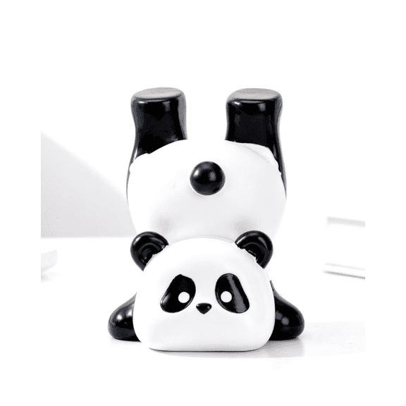 Cute Resin Panda Glasses Holder, Animal-Shaped Eyewear Stand & Decorative Desk Organizer, Non-Slip Sunglasses/Reading Glasses Display Rack for Home Office Counter/Desk Decor Gift