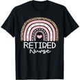 thumbnail image 1 of Cute Retired Nurse Leopard Rainbow Nursing Day Nurse Week T-Shirt, 1 of 4