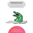 thumbnail image 1 of Cute Retro Alligator Theme Wide Ruled Line Paper (Paperback), 1 of 1