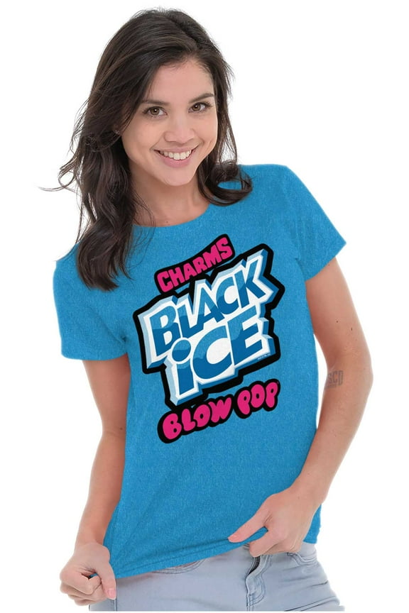 Cute Retro Black Ice Blow Pop Women's T Shirt Ladies Tee Brisco Brands S