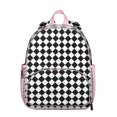thumbnail image 1 of Cute Retro Checkerboard Backpack for School, Lightweight Small Daypack, Stylish Buffalo Plaid Travel Bag, 1 of 6