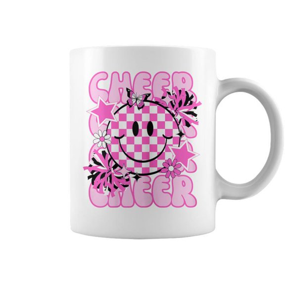 Cute Retro Happy Cheer Cheerleader Tumbling Coffee Mugs