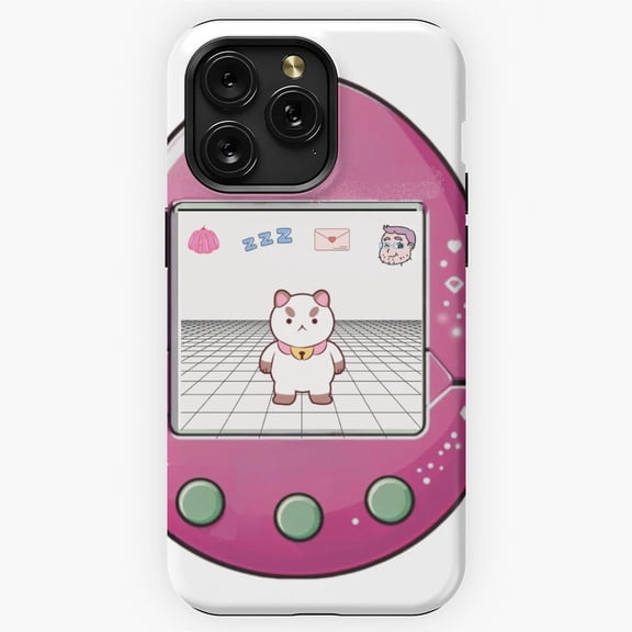 Cute Retro Virtual Pet Game Cat Tamagotchi iPhone 11 12 13 14 15 16 17 Pro Max Case