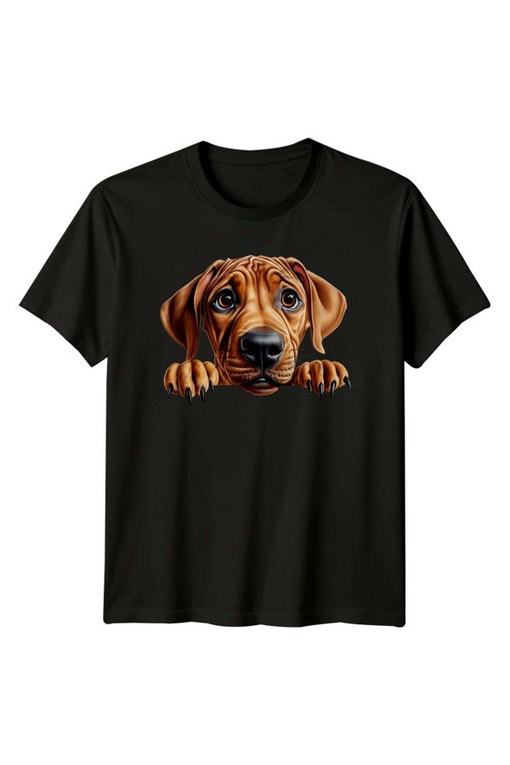 Cute Rhodesian Ridgeback Puppy Dog Portrait T-Shirt All Size S-5XL