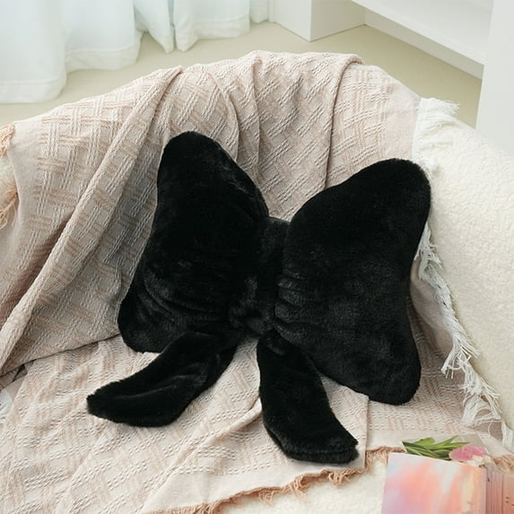 Cute Ribbon Bow Pillow Bow Throw Pillows Bow Shaped Pillows Throw Cushion Decorative for Bed Sofa Couch Car Room Decor Decorative Gift Indoor