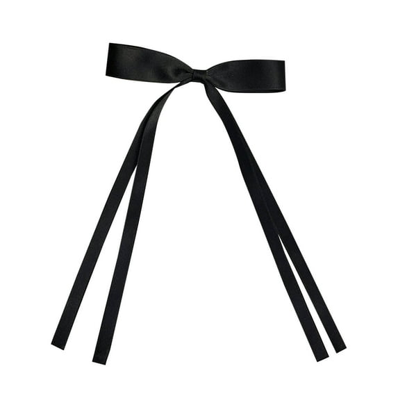 Cute Ribbon Bows for Girls, Hair Clips with Long Tails, Beautiful Bow Barrettes for Women, Birthday, Christmas Head Accessories for Teens, Toddlers