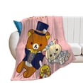 thumbnail image 1 of Cute Rilakkuma Blanket for Kids Flannel Throw Blanket Rilakkuma Merch for Boys Grils, 1 of 7