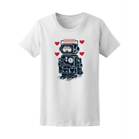 Cute Robot In Love Graphic Tee - Image by Shutterstock