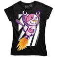 thumbnail image 1 of Cute Robot Rocket Cat Flying KItten With Big Smile Both Hands Up T-Shirt, 1 of 4