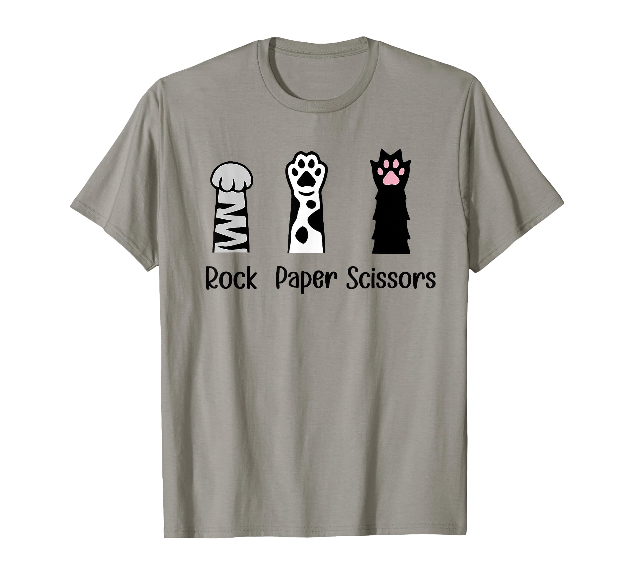 Cute Rock Paper Scissors Cat Lover T-Shirt for Introvert Animal Rescue ...