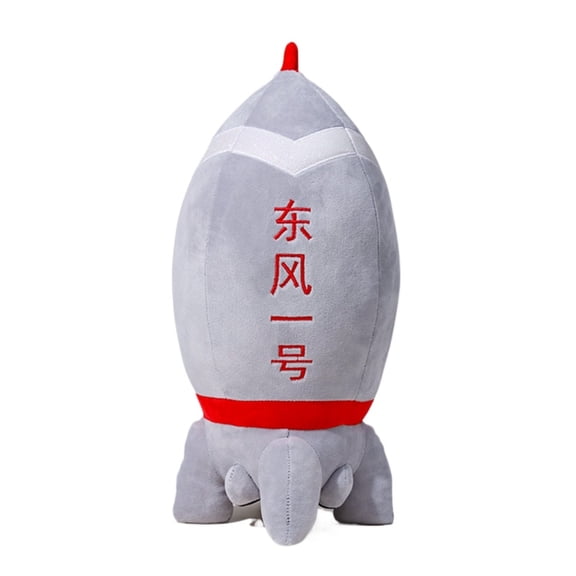 Cute Rocket Plush Toy Space Shuttle Stuffed Animal Soft Astronaut Rocket Doll Gift