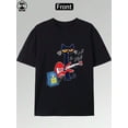 thumbnail image 1 of Cute Rocking Cat T-Shirt – Fun Music Lover Graphic Tee for Kids & Adults, Perfect Gift for Cat & Guitar Fans, 1 of 5