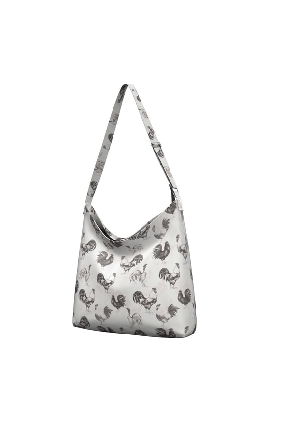 Cute Rooster Hen Crossbody Bag - Versatile Multi-Pocket Work Tote for College Students & Working Professionals