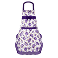 thumbnail image 1 of Cute Rose Flower Kitchen Apron with Bowknot for Women,Fashionable Stain-Resistant Cooking Apron for Home and Housework, 1 of 5
