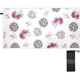 thumbnail image 1 of Cute Rose and Leopard Beach Towel Fast Drying Camping Towels Sand Free Beach Blanket Soft Absorbent Travel Sport Towel for Gym Bath Shower Swimming 30" x 60" Washcloth Gift, 1 of 7