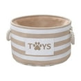 thumbnail image 1 of Cute Round Rope Storage Basket Bin Organizer Laundry Hamper with Handles, 13"*8", Foldable Organizer for Nursery Storage, Toy & Laundry, Gift Baskets, 1 of 6