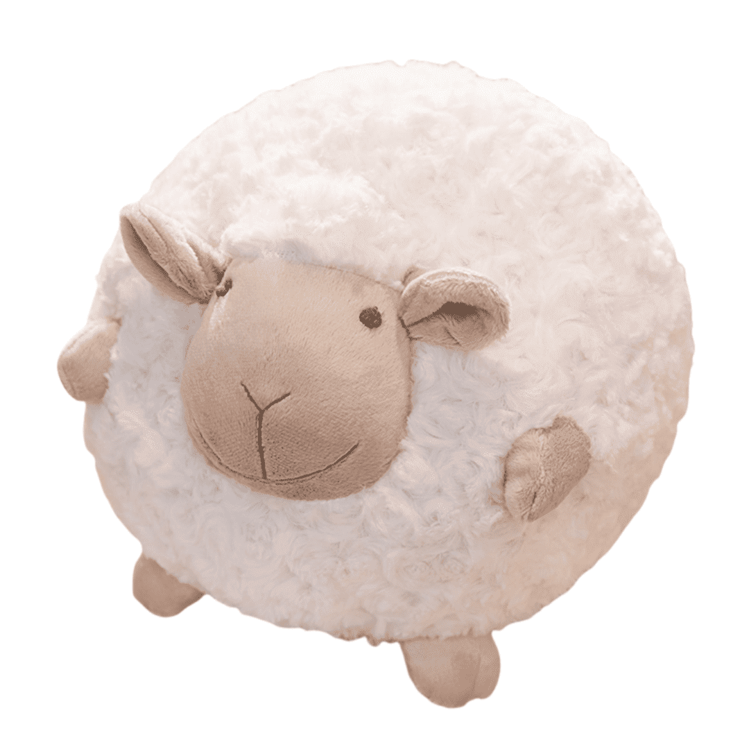 Cute Round Sheep Plush Toy -13 Inch Plush Animal Plush Small Wool Plush Toy Soft Pillow for Babies, Children and Girls, Exquisite Birthday Gift