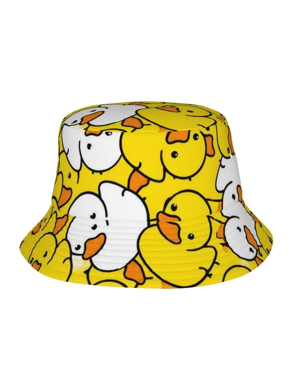Cute Rubber Duck Fisherman's Hat Casual and Breathable Sun Hat for Men and Women