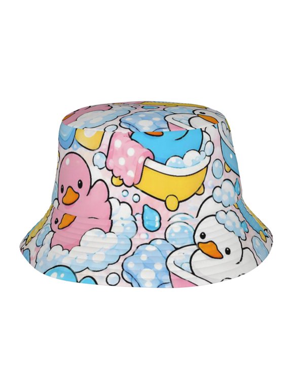Cute Rubber Duck Fisherman's Hat Casual and Breathable Sun Hat for Men and Women
