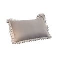 thumbnail image 1 of Cute Ruffle Pillowcase for Hair and Skin, Standard Size Pillow Covers Silky Pillow Cases, Ruffled Pillowcase with Envelope Closure, Anti Wrinkle Pillow Shams, 1 of 6