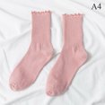 thumbnail image 1 of Cute Ruffle Socks Cotton Japanese Fashion Casual Versatile Women's Crew Neck Socks, 1 of 10